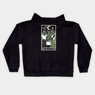 Midnight Margarita Moon - tarot card 3D effect Kids Hoodie